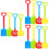 12Pcs Plastic Kids Sand Digging Assorted Colors Beach Play Set 7
