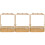3Pcs Wrought Iron Cup Rack Golden Storage Basket with Hooks 4