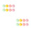 16Pcs Assorted Color Dual Sided Makeup Puff for Foundation and Blush 5