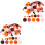 2Pièces Pompons Marron Doux Boules DIY Pour Décor Couture 3