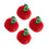 4Pcs Red Plush Cushions Soft Fruit Pillows Decorative Sofa Chair 7