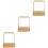 3Pcs Wrought Iron Cup Rack Golden Storage Basket with Hooks 5