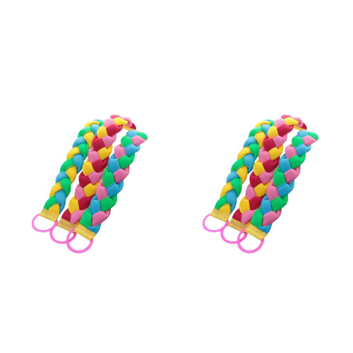2Pcs Colorful Long Back-Pulling Bath Towel Thickened Durable Material 1
