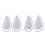 4Pièces Chiffons Fil Pour Entretien Saxophone Gris 8