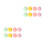 16Pcs Assorted Color Dual Sided Makeup Puff for Foundation and Blush 4