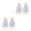 4Pièces Chiffons Fil Pour Entretien Saxophone Gris 3