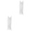 2Pcs Multi-Grid Underwear Storage Box White Nylon Socks Bra Organizer 3