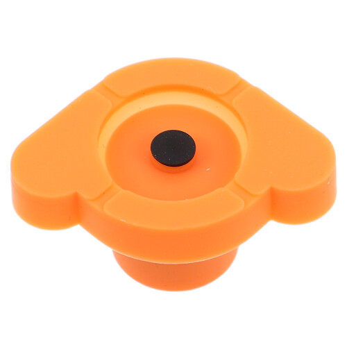 3Pcs Electronic Keyboard Power Button Replacement in Orange Rubber 2