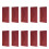 10Pcs Solid Color Red Invitation Cards Romantic Wedding Party Use 1