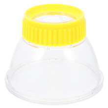 3Pcs Durable Yellow Magnifying Jar Insects Breeding Accessory