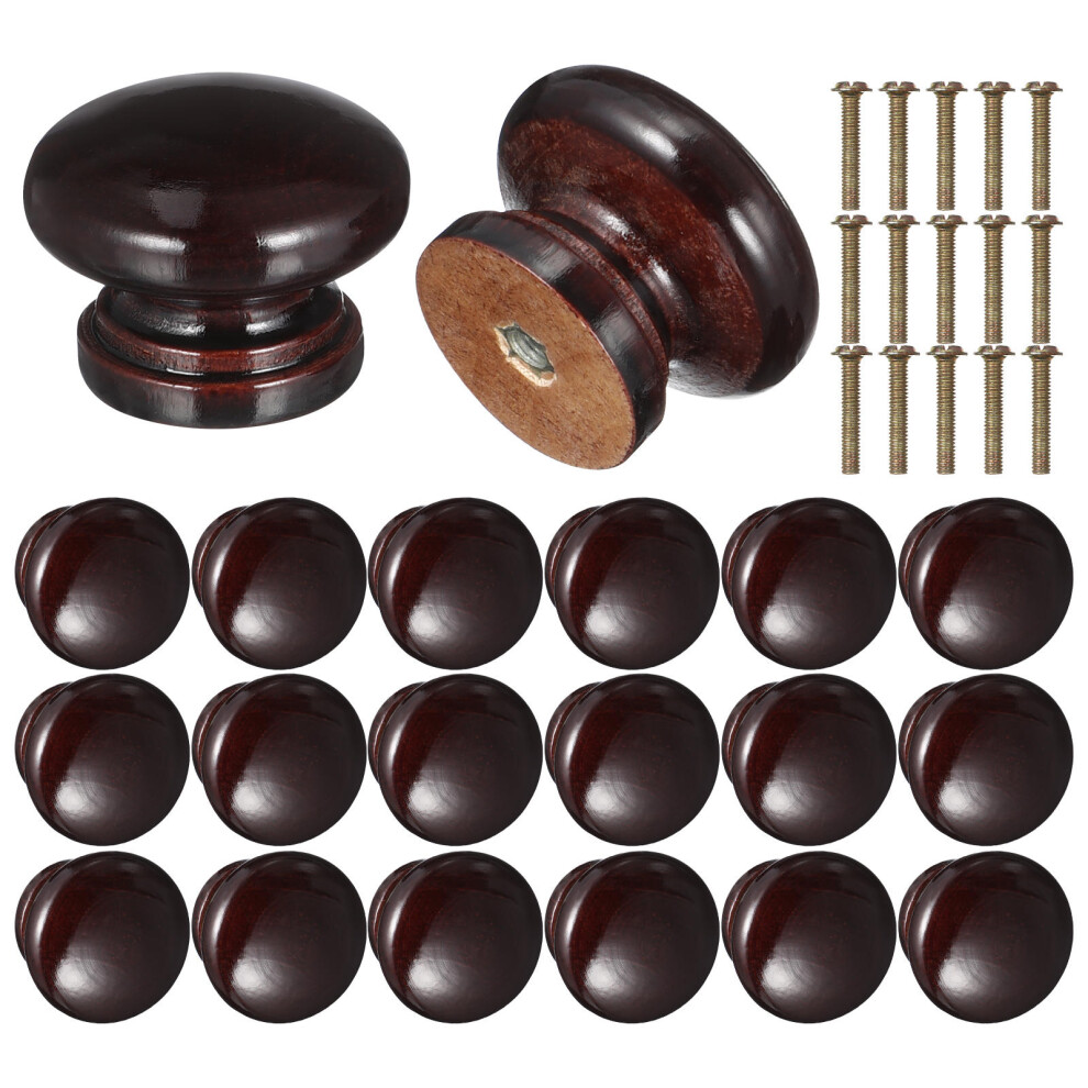 60Pcs Black Wood Dresser Knobs Smooth Grip For Kitchen And Wardrobe 3631600207871