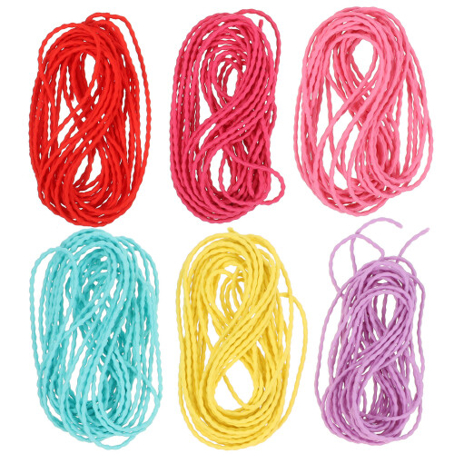 12 Pcs Elastic Thread Rubber Band Material Hair Rope 2