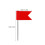 100Pcs Red Map Marking Push Pins Flags for Office and School 2