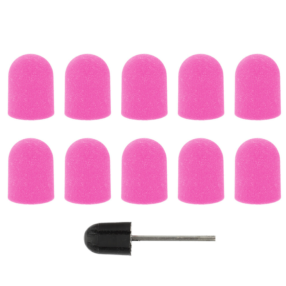 Iplusmile Purple 4Sets Durable Nail Sand Caps For Manicure And Pedicure