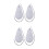 4Pièces Chiffons Fil Pour Entretien Saxophone Gris 2