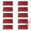 10Pcs Solid Color Red Invitation Cards Romantic Wedding Party Use 9