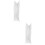 2Pcs Multi-Grid Underwear Storage Box White Nylon Socks Bra Organizer 7