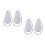 4Pièces Chiffons Fil Pour Entretien Saxophone Gris 6