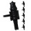 18Pcs Elegant Black Nutcracker Napkin Buckles Durable Alloy Decor 3