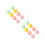 16Pcs Assorted Color Dual Sided Makeup Puff for Foundation and Blush 7
