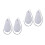 4Pièces Chiffons Fil Pour Entretien Saxophone Gris 4