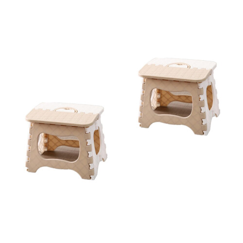 2Pièces Portable Beige En PP Peu Encombrant 1