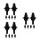 18Pcs Elegant Black Nutcracker Napkin Buckles Durable Alloy Decor 4