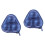 2Pcs Table Tennis Ball Storage Case Blue Eva Practical Organizing Bag 6