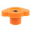 3Pcs Electronic Keyboard Power Button Replacement in Orange Rubber 2