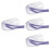 4Pcs Adjustable Cat Muzzles Breathable Basket Design Assorted Colors 6