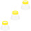 3Pcs Durable Yellow Magnifying Jar Insects Breeding Accessory 4