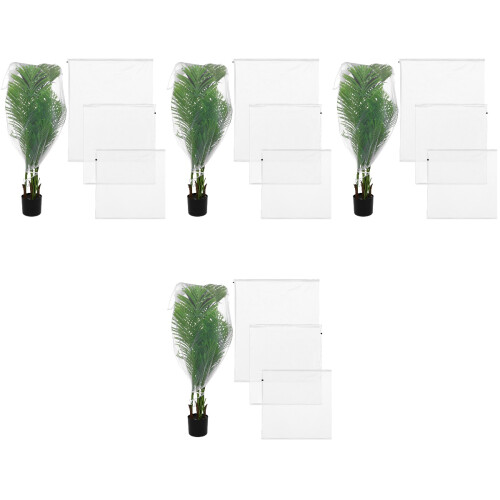 12Pcs Multi Breathable Mesh Drawstring Plant Covers Netting Barrier 2