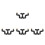 4Pcs Adjustable Black Garden Spray Misting Nozzles ABS Copper Material 6