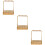 3Pcs Wrought Iron Cup Rack Golden Storage Basket with Hooks 9