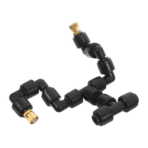 4Pcs Adjustable Black Garden Spray Misting Nozzles ABS Copper Material 2