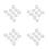 80Pcs Beginner-Friendly White Eva Friendship Bracelet Braiding Disc 8