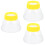 3Pcs Durable Yellow Magnifying Jar Insects Breeding Accessory 5