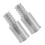 8Pcs Aluminum Alloy Broom Handle Adapter Threaded Pole Tips Silver 8
