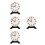 4Pcs Plastic Simulation Kids Clock Learning Teaching Aid 6