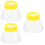 3Pcs Durable Yellow Magnifying Jar Insects Breeding Accessory 6