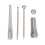 2 Sets Pcs Floor Caulking Squeegee Alloy Spherical 2