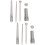 2 Sets Pcs Floor Caulking Squeegee Alloy Spherical 8