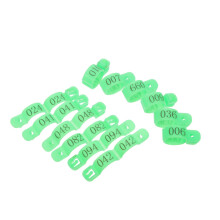 300Pcs Light Green Chicken Identification Bands Plastic Leg Rings Set