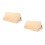 2Pcs Light Yellow Solid Wood Wheel Chocks for Trucks and Rvs Anti-Slip 6