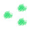 300Pcs Light Green Chicken Identification Bands Plastic Leg Rings Set 9
