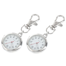 6Pcs Vintage Style Metal Nurse Watch Portable Keychain Decorative Gift
