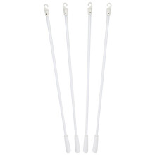 8Pcs White Blind Wands with Hook Window Blind Replacement Rods