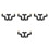 4Pcs Adjustable Black Garden Spray Misting Nozzles ABS Copper Material 8