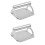 2Pcs Silver Press Mold Easy Non-Stick Patty Making Tool 6