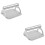 2Pcs Silver Press Mold Easy Non-Stick Patty Making Tool 7